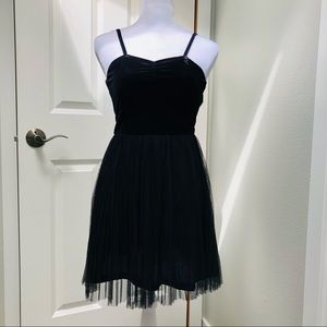 H&M CONSCIOUS COLLECTION SLEEVELESS VELOUR AND TULLE DRESS 2 NWT